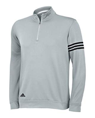 adidas Golf Men's Climalite Long Sleeve/Layering 3-Stripe Pullover