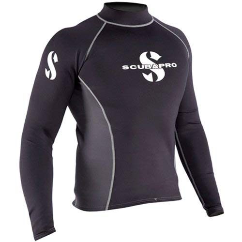 Scubapro Everflex 1 mm Mens Wetsuit Long Sleeve, Black/Gray - Small
