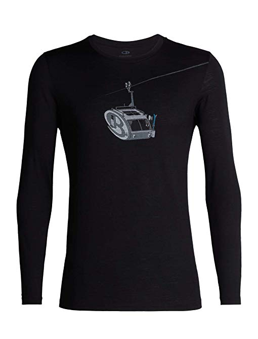 Icebreaker Merino Tech Lite Long Sleeve T-Shirt W/Graphic, Zealand Merino Wool