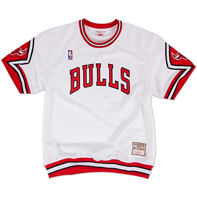 Chicago Bulls Authentic Shooting Shirt - Traditional -White
