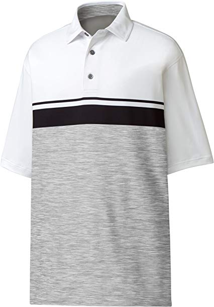 FootJoy Lisle Color Block Space Dyed Self Collar Golf Shirt