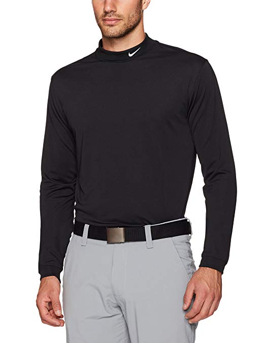 NIKE Men's Long Sleeve Mock Shirt