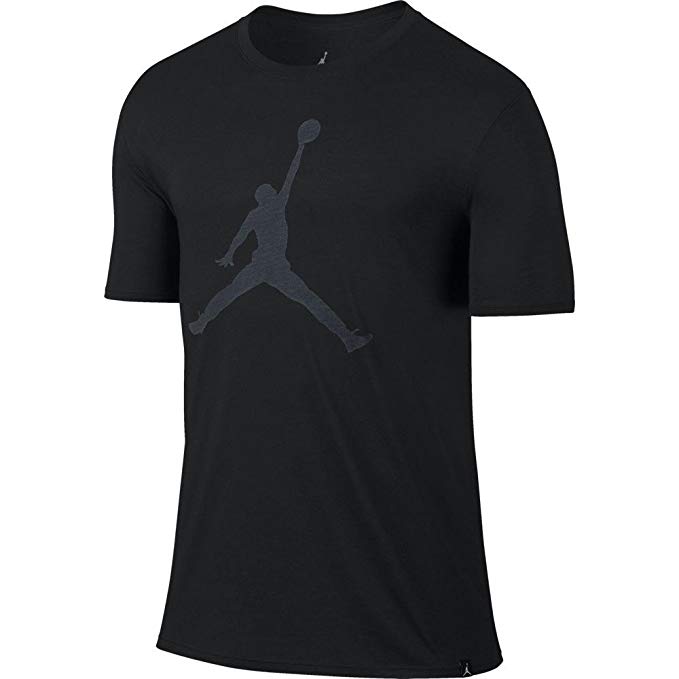 Jordan Iconic Jumpman Logo Graphic Men's Fashion Casual T-Shirt Black 834473-010