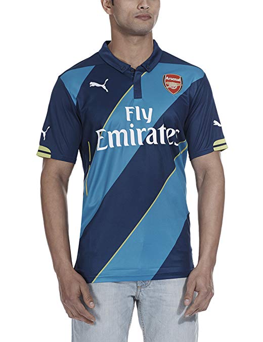 PUMA 2014-2015 Arsenal Third Cup Football Soccer T-Shirt Jersey