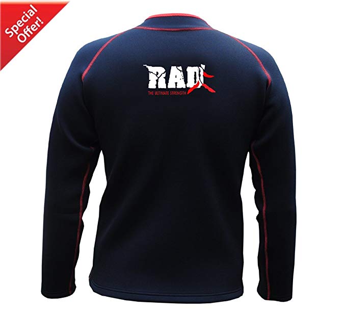RAD Heavy Duty Sweat Shirt Sauna Exercise Gym Suit Fitness Weight Loss Top Men