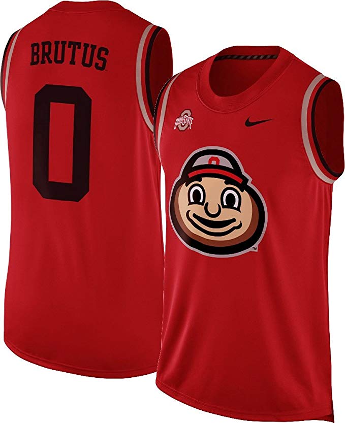 Nike Ohio State Buckeyes Brutus Mascot Basketball Jersey Tank Top Sleeveless Shirt